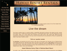 Tablet Screenshot of hawaiiresortrentals.com